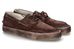 Herren Corvari Herren- Bootsschuh VELOUR 2201- marrone/dunkelbraun