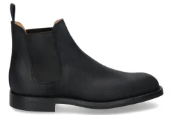 Herren Crockett & Jones Boot CHELSEA 5 ROUGH- OUT SUEDE- schwarz