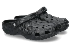 Damen Crocs Pantolette CLASSIC GEOMETRIC CLOG- schwarz