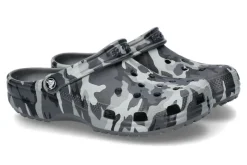 Herren Crocs Pantolette CLASSIC PRINTED CAMO CLOG- slate grey