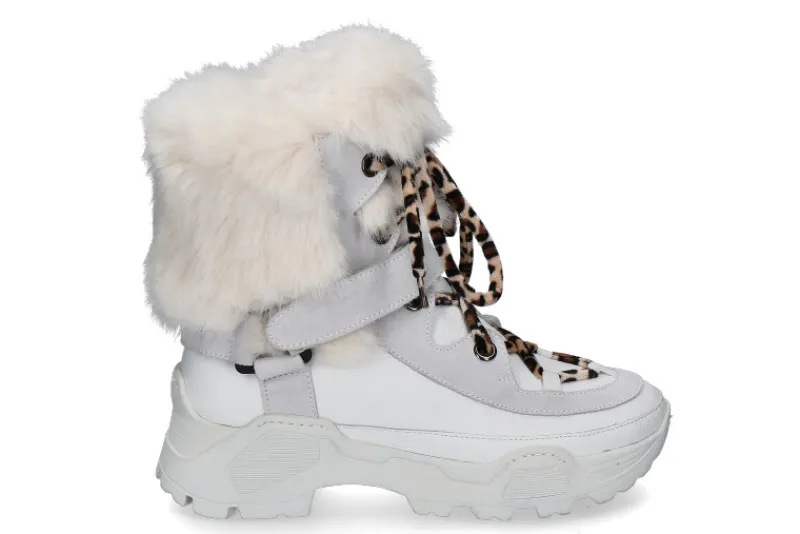 Damen Diavolezza Bootie 2028 BIANCO FAUX FUR