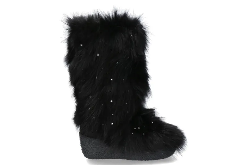 Damen Diavolezza Fellstiefel FOX BLACK SWAROVSKI