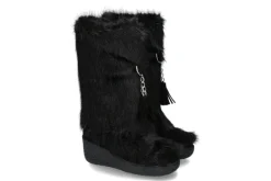 Damen Diavolezza Kunstfellstiefel ECO FUR BLACK