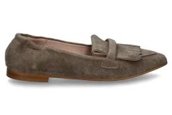 Damen dirndl + bua Damen- Slipper ANTIKBOCK- taupe