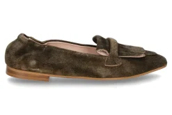 Damen dirndl + bua Damen- Slipper ANTIKBOCK- akazie