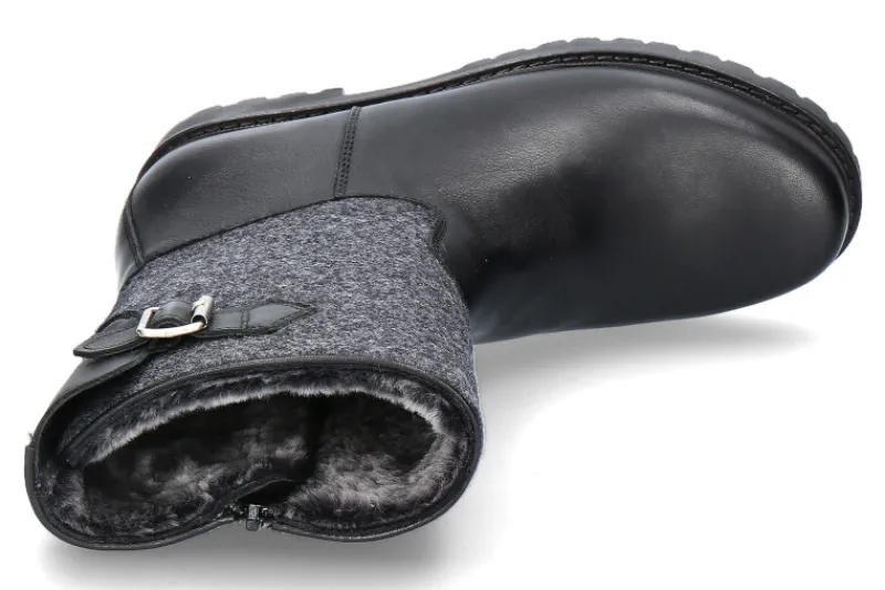 Herren dirndl + bua Herren- Stiefelette gefüttert PANIOLO LODEN- schwarz/dunkelgrau