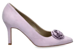 Damen dirndl + bua Pumps ZIEGENVELOUR FLIEDER