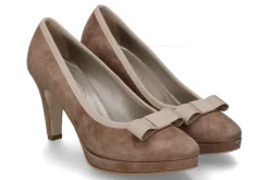 Damen dirndl + bua Pumps ZIEGENVELOUR ANTIKROSÉ