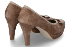 Damen dirndl + bua Pumps ZIEGENVELOUR ANTIKROSÉ