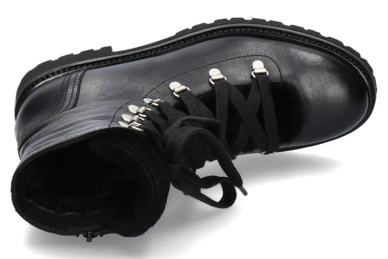 Damen dirndl + bua Schnürboots gefüttert 5714 NAPPA- schwarz