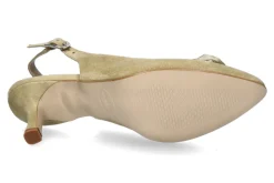 Damen dirndl + bua Slingpumps ZIEGENVELOUR KORN