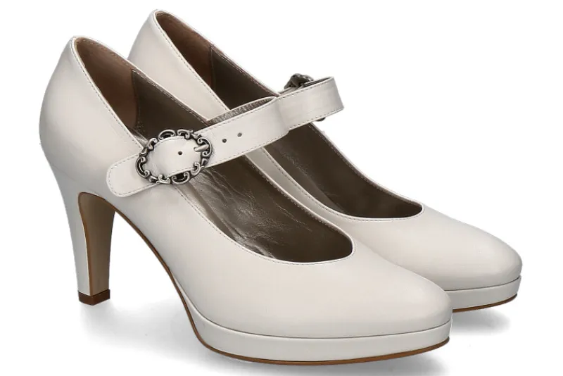 Damen dirndl + bua Spangenpumps BRAUT CREME