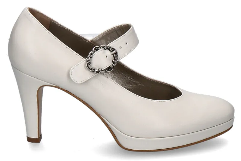 Damen dirndl + bua Spangenpumps BRAUT CREME