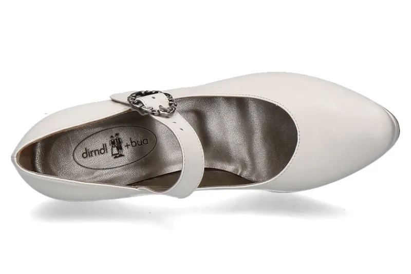 Damen dirndl + bua Spangenpumps BRAUT CREME