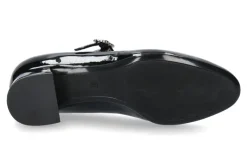 Damen dirndl + bua Spangenpumps LACK- schwarz