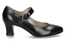 Damen dirndl + bua Spangenpumps ZIEGENNAPPA SCHWARZ