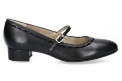 Damen dirndl + bua Spangenpumps ZIEGENNAPPA SCHWARZ (41)