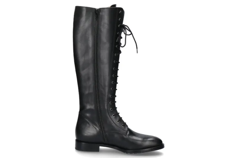 Damen dirndl + bua Stiefel BULGARO SCHWARZ