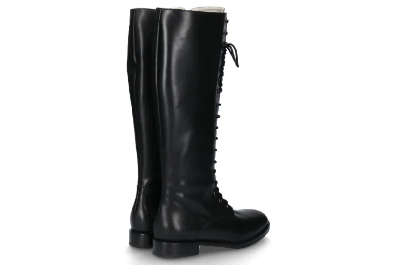 Damen dirndl + bua Stiefel BULGARO SCHWARZ