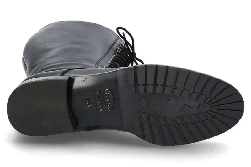 Damen dirndl + bua Stiefel BULGARO SCHWARZ