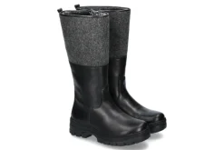 Damen dirndl + bua Stiefel gefüttert REGATTA LODEN SCHWARZ DUNKELGRAU