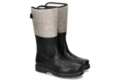 Herren dirndl + bua Stiefel gefüttert PANIOLO FILZ SCHWARZ GRAU (42)