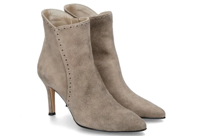 Damen dirndl + bua Stiefelette ANTIKBOCK TAUPE