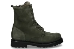 Damen dirndl + bua Stiefelette gefüttert NUBUK LAMMFELL SAFARI