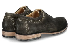 Herren dirndl + bua Trachtenschnürer ANTIKBOCK ANTHRAZIT (45)