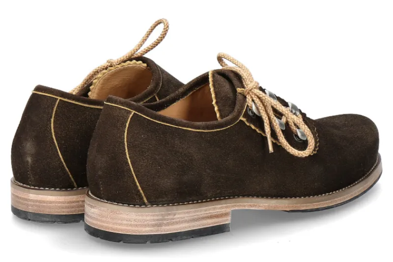 Herren dirndl + bua Trachtenschnürer ANTIKBOCK MOOR (44½)