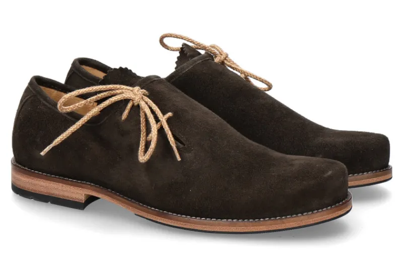 Herren dirndl + bua Trachtenschuh ANTIKBOCK ALTSCHWARZ (40½)