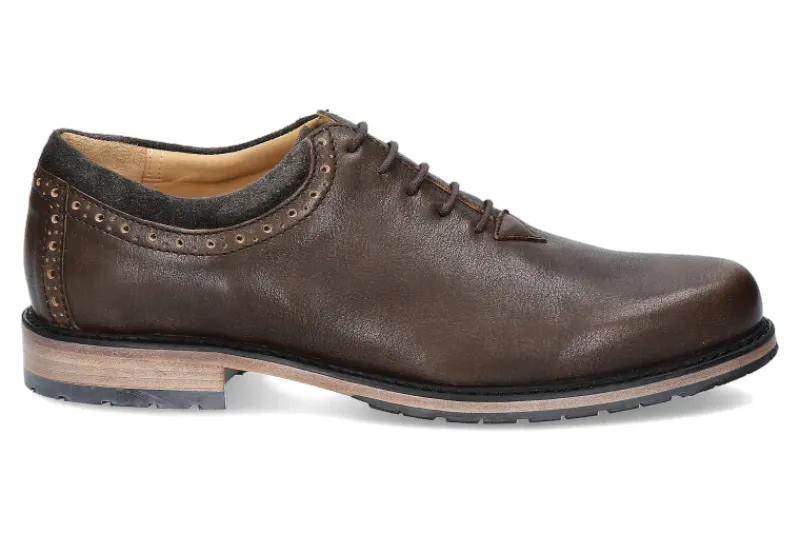 Herren dirndl + bua Trachtenschuh 6036 SANTIAGO ANTIKBOCK OLIV AHORN (46½)