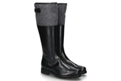 Damen dirndl + bua Dirndl und Bua Stiefel gefüttert CRUST LODEN SCHWARZ GRAU (40)