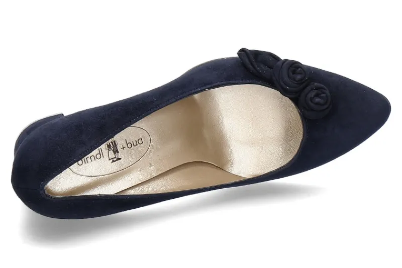 Damen dirndl + bua dirndl+bua Trachten-Pumps 1942 ZIEGENVELOURS-ozean