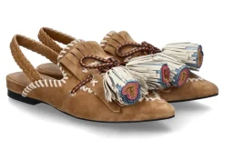 Damen Elena Iachi Elena lachi Slingbacks SUEDE- tan/braun