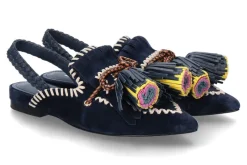 Damen Elena Iachi Elena lachi Slingbacks SUEDE- navy/dunkelblau