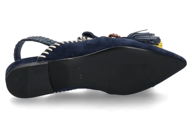 Damen Elena Iachi Elena lachi Slingbacks SUEDE- navy/dunkelblau