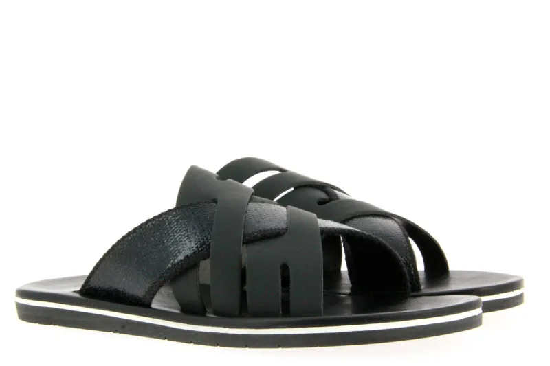 Herren Emozioni Pantolette BLACK M 6960