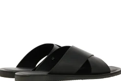 Herren Emozioni Pantolette LEATHER M7767 BLACK