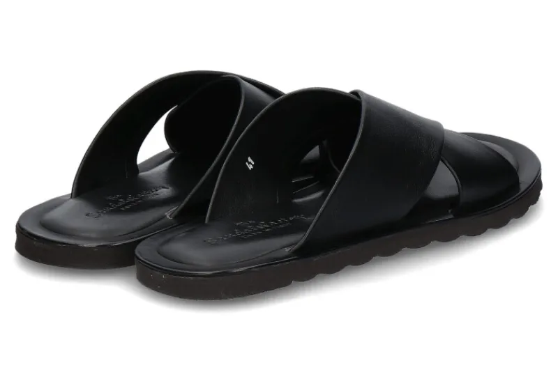 Herren Emozioni Pantolette LEATHER BLACK