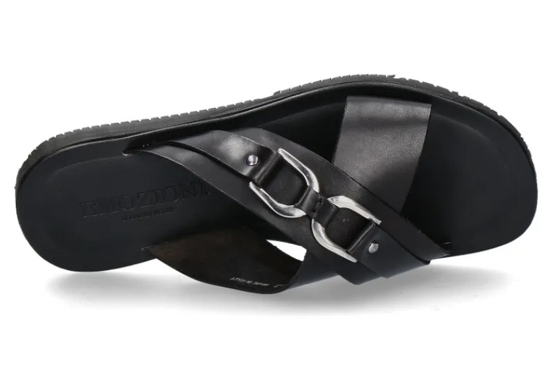 Herren Emozioni Pantolette LEATHER BLACK (44)