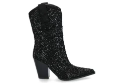 Damen Exé Cowboy Boots GLITTER T6153- black