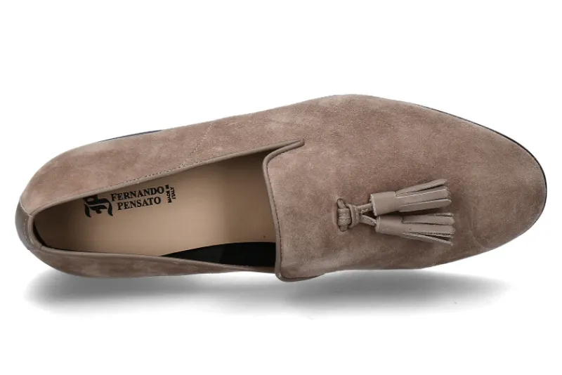Herren Fernando Pensato Loafer CLYDE CAMOSCIO TAUPE (41)