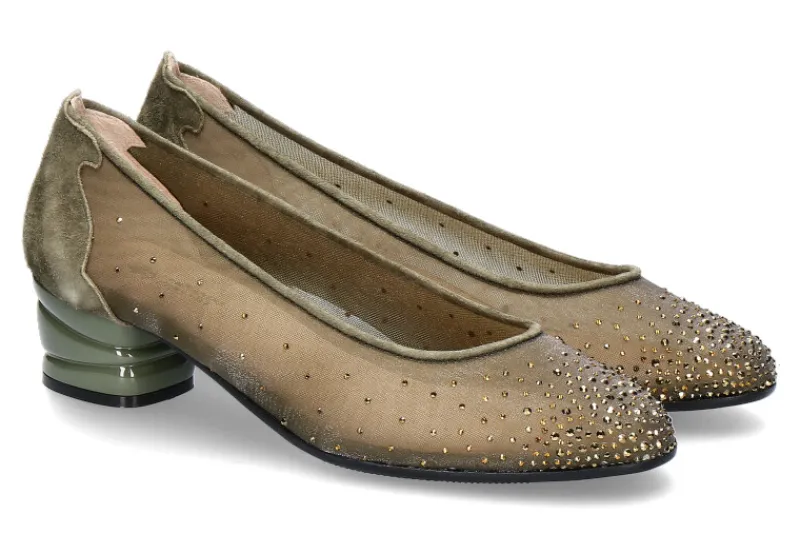 Damen Fernando Pensato Pumps GRACE MILITARE CAMOSCIO KAKY