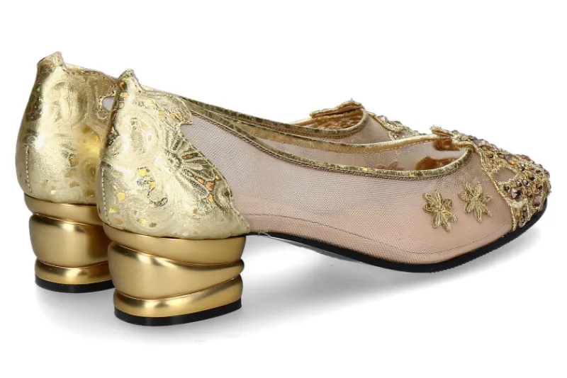 Damen Fernando Pensato Pumps LARA RETE LAMINTO ORO