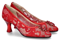 Damen Fernando Pensato Pumps LARA PIZZO ROSSO RASO (36½)