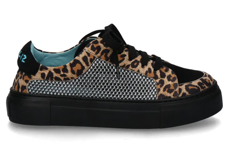 Damen Thierry Rabotin Fifty-12 by Sneaker ALENA CAMOSCIO- leoprint black/schwarz