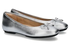 Damen Fitflop Ballerina SOFT METALLIC-LEATHER MARY JANE- silver