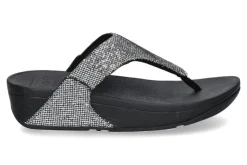 Damen Fitflop Pantolette LULU GLITTERBALL TOE-POST- silver