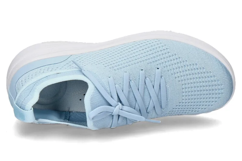 Damen Fitflop Sneaker SUPER-Q KNIT SLIP-ON LACED- sky blue/hellblau